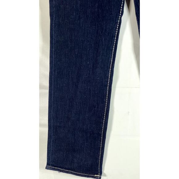 TRUE RELIGION Women's Blue Denim Ricki Relaxed Straight Big T Jean SZ 26 - Picture 6 of 12